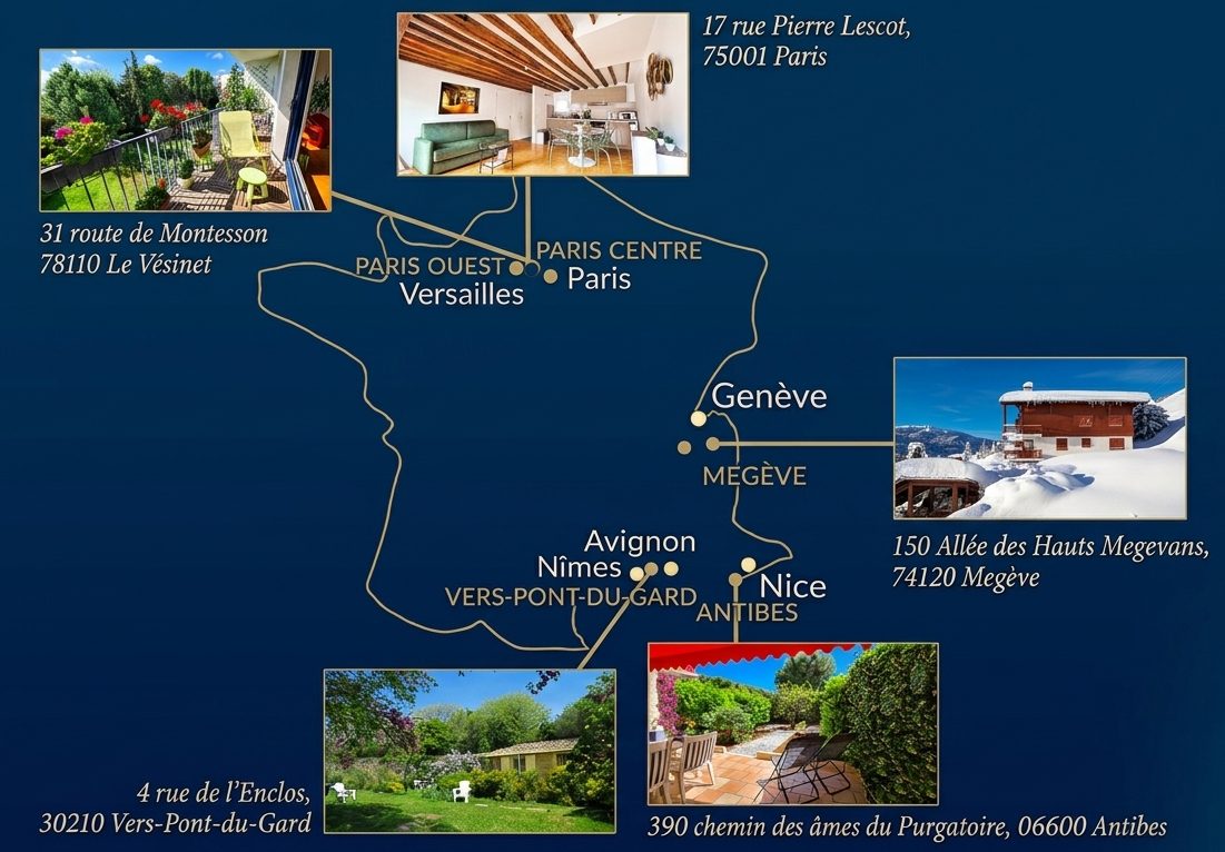 Carte de localisation des logements Casalionel